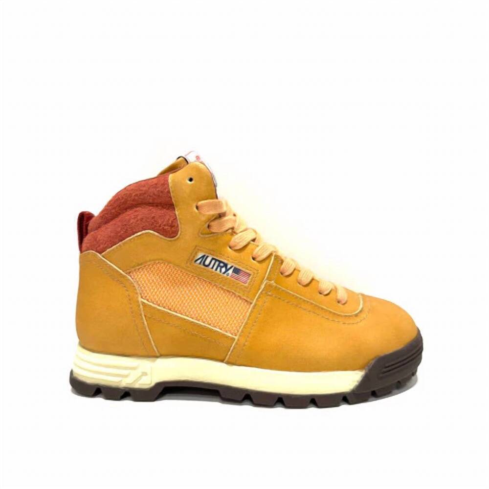 NEW AUTRY women's malga hiking boots in peach